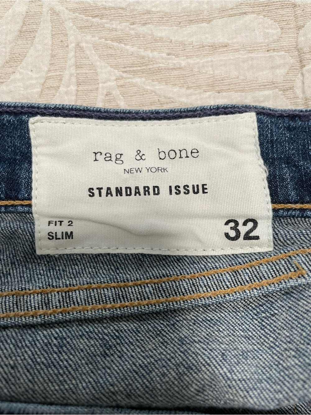 rag & bone Slim Fit Jeans - Light Blue